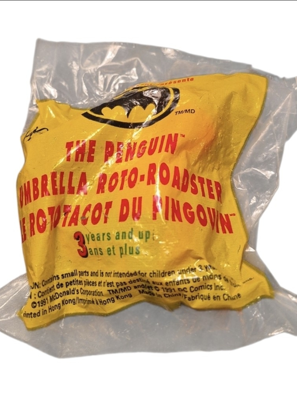 Vintage 1991 Mcdonalds Batman The Penguin Umbrella Roto